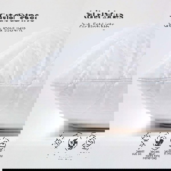 HOMESCAPES Quilted Pillow Protectors