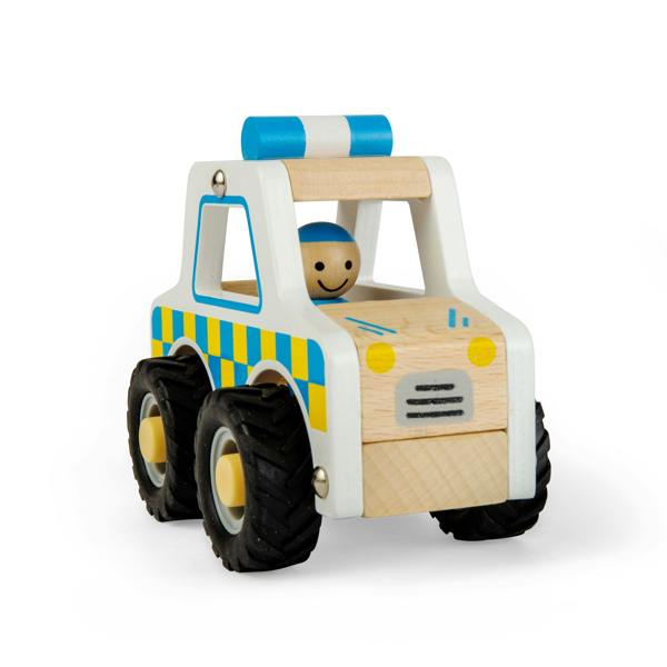 Bigjigs Toys Mini Wooden Police Car