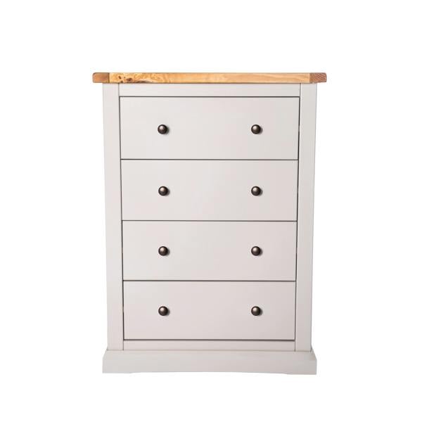 Loreo 4 Drawer Chest of Drawers Brass Knob