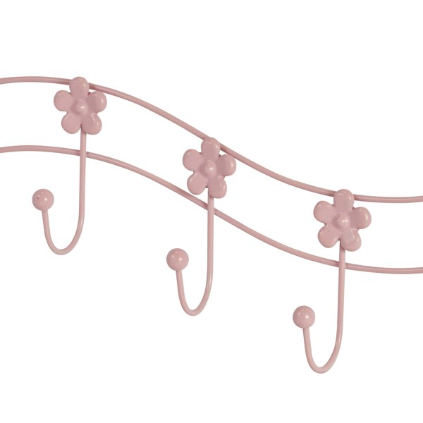 Showerdrape Flowers Pink Over Door Storage Hooks