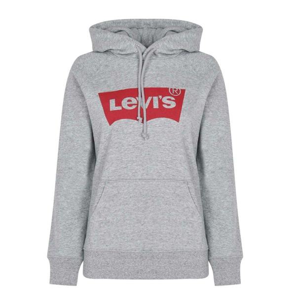 Levis Womens/Ladies Oth Batwing Logo Hoodie - Grey - 