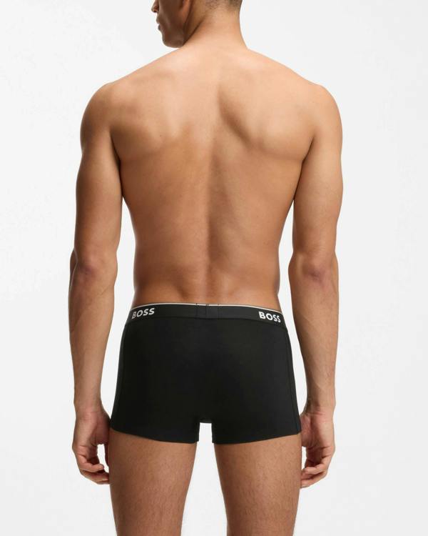 BOSS Orange 3 Pack Mens Power Trunks NOS - Open Grey 061 | CHO | Designer Mens Underwear