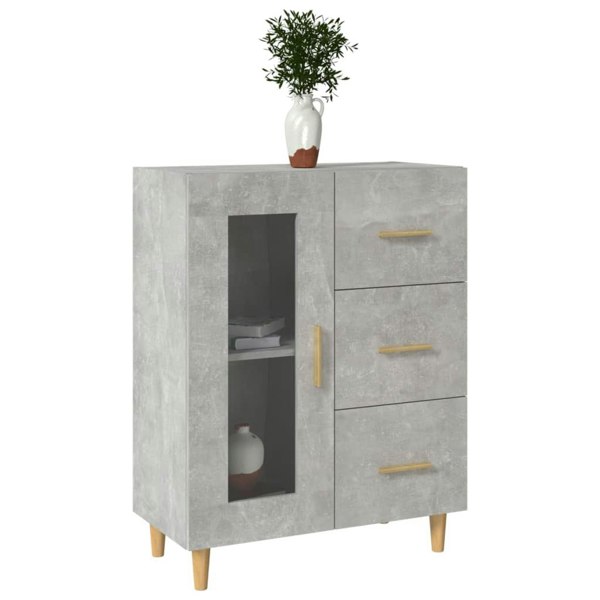 Berkfield Sideboard Concrete Grey 69,5x34x90 cm Engineered Wood