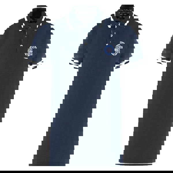 Aquascutum Unisex Adult London Embroidered Badge Polo Shirt - Navy - 