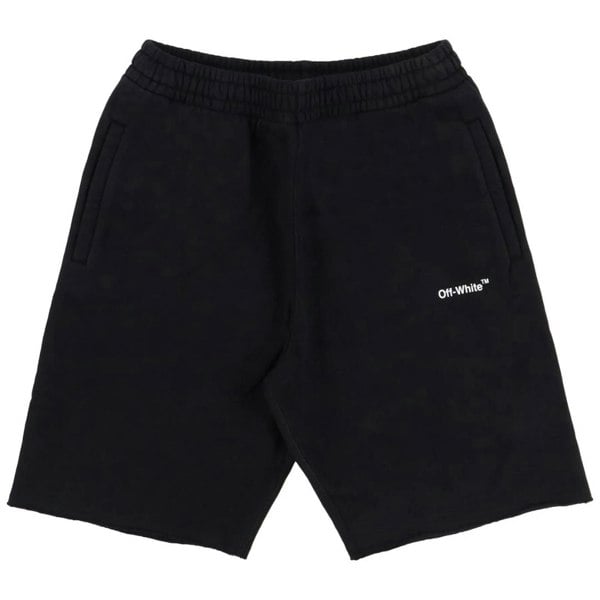 Off-White Outline Marker Arrow Black Sweat Shorts S