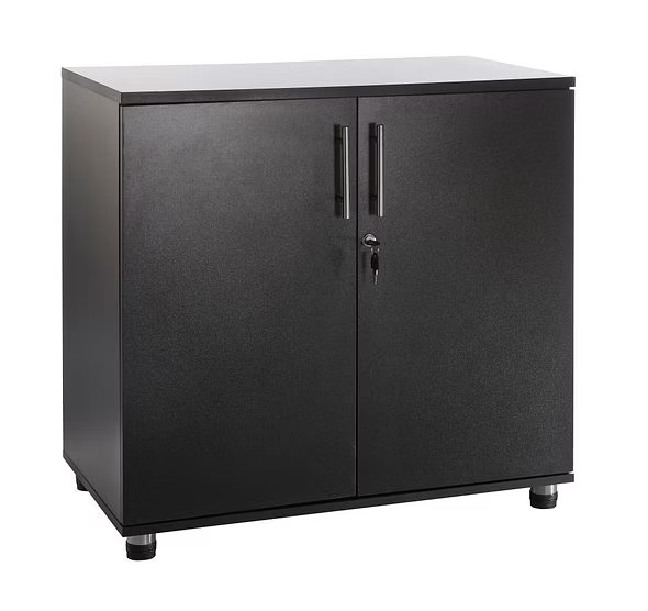 MMT Furniture Designs Storage Cabinet Beech Wooden Cupboard Filing cabinet with 1 shelf - 2 Door Lockable Unit