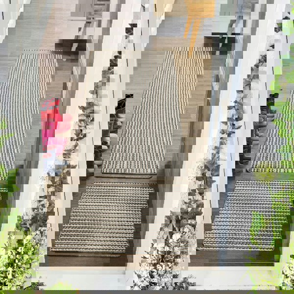 My Mat Stain Resistant Twist Stripe Natural