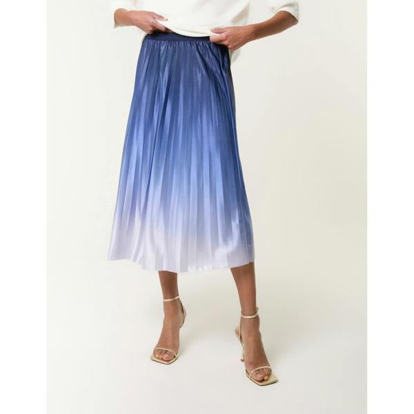 Blue Vanilla Gradient Colour Pleated Skirt