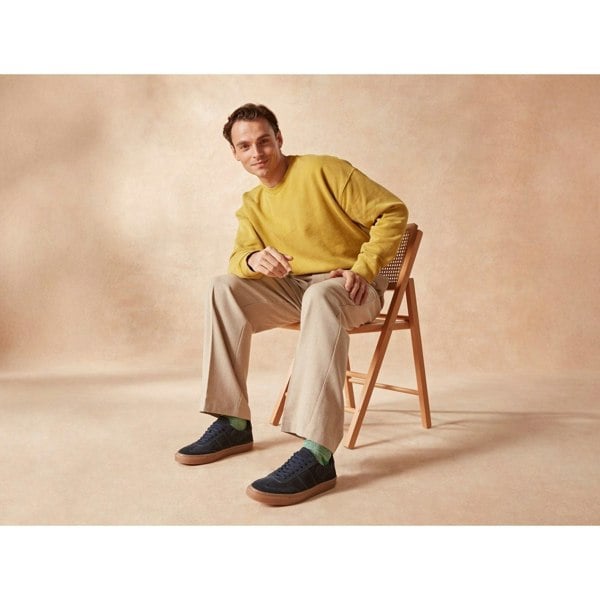 Hush Puppies Riley Suede Men's Navy Suede Trainers