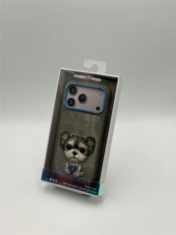 Nimmy Friends Nimmy Big Eye Cute Pet Yorkie Dog Case with MagSafe for iPhone 17 Pro Max 6.9" Grey Blue - N-XDY-IP17-PRO-MAX-027