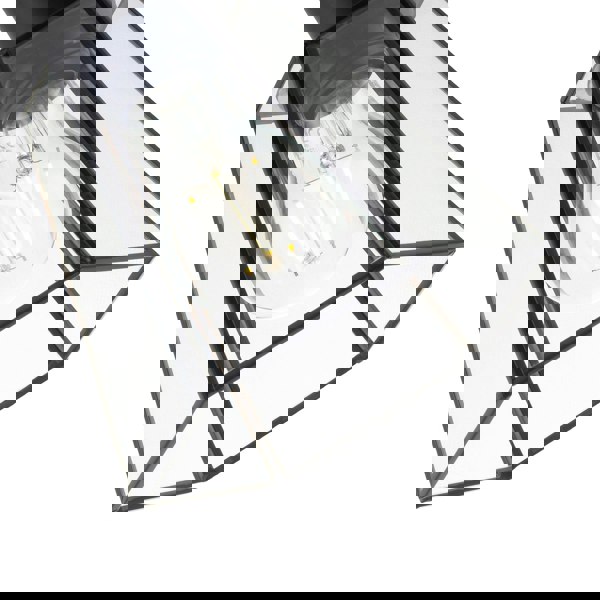 Industrial Lantern Pendant Lamp Shade in Matte Black with Clear Glass Image 8