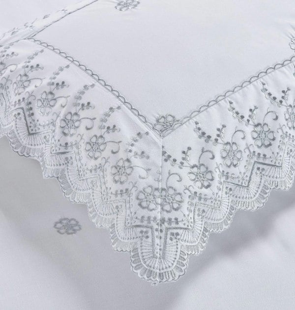 HomeSpace Direct Arielle White Duvet Cover Set