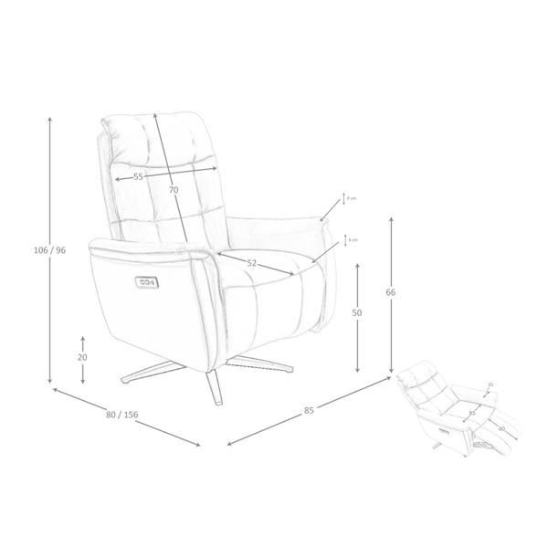Angel Cerdá Brown leather swivel armchair 5117