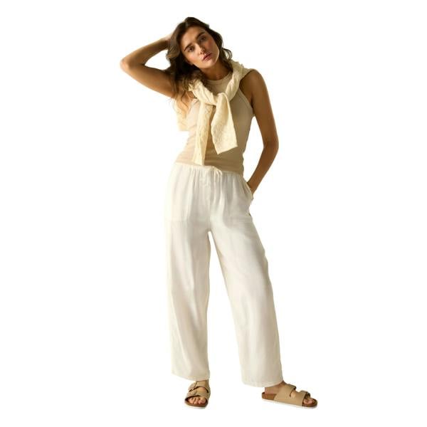 Regatta Womens/Ladies Elbrie Plain Trousers - Light Vanilla - 