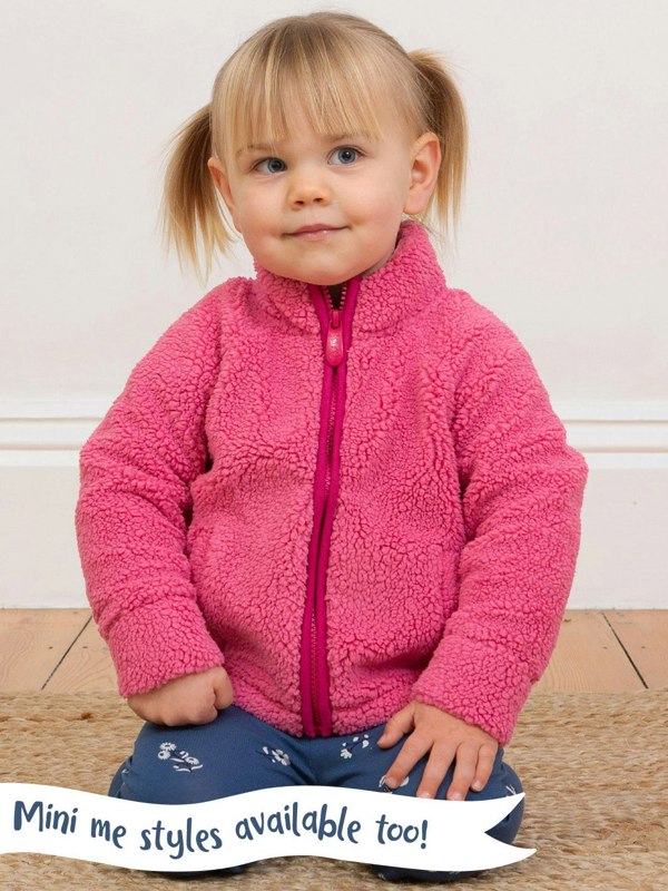 Kite Purbeck 1/4 Zip Teddy Fleece Blush