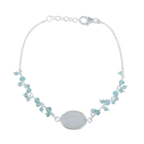 Sophie Aqua Stone Bracelet - Reeves & Reeves