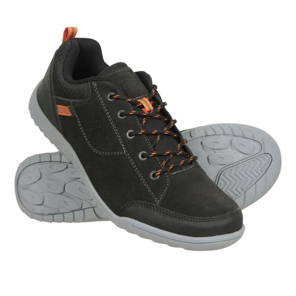 Mountain Warehouse Mens Phantom II Cow Suede Walking Shoes - Dark Grey - 