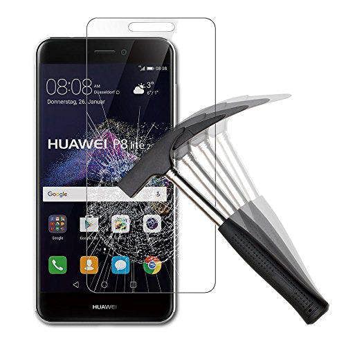 Huawei P8 LITE 2017 Screen Protectors, Tempered Glass Protective Films Invisible Transparent Clear Protection Display Shield for Huawei P8 LITE 2017