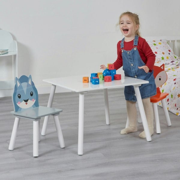 Liberty House Toys Kids Country Animals Table and Two Chairs Set