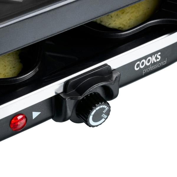 Cooks Professional Electric Raclette Grill with Natural Stone Plate | 8 Person