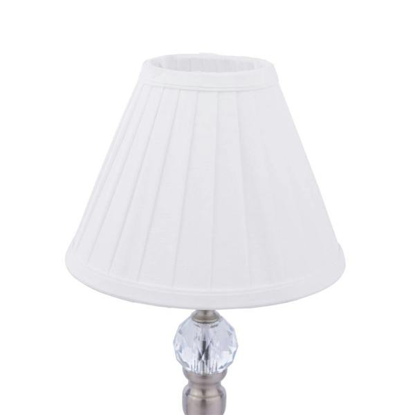 Edwina Satin Chrome Touch Table Lamp