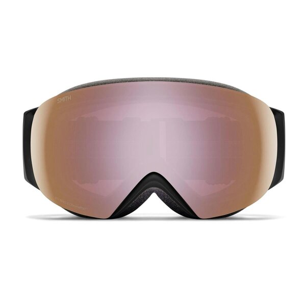 Smith Ski Goggles IO Mag S 0JX M5 Black ChromaPop Everyday Rose Gold Mirror & CP Storm Blue Sensor Mirror