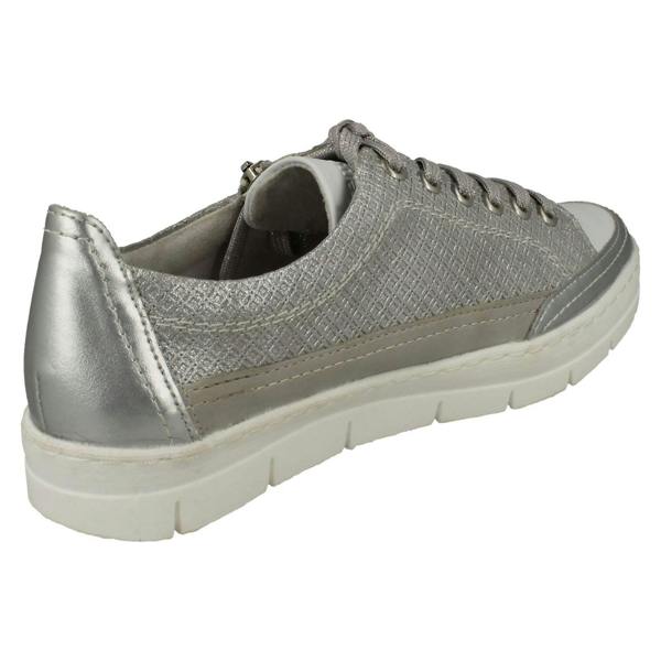 Remonte Ladies Remonte Casual Lace Up/ Zip Fastening Shoes With Removable Insoles D5826