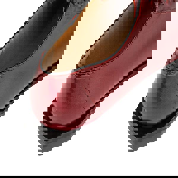 Embassy London Sloan - Red - Women's Leather Oxford with Snakeskin toe