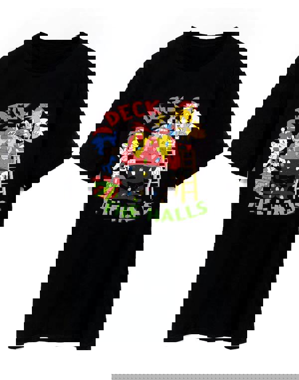 Sonic the Hedgehog Mens Black Character Short Sleeved T-Shirt