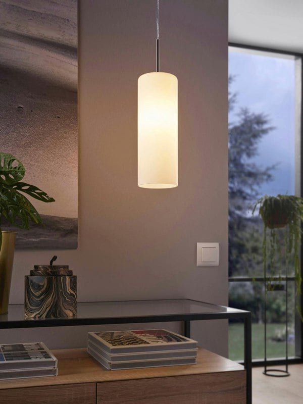 EGLO Troy 3 White / Nickel-Matt Single Pendant
