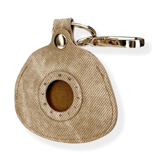 Nimmy Friends Nimmy Big Eye Cute Pet Teddy Airtag Keychain Brown - N-XDY-YSK-014