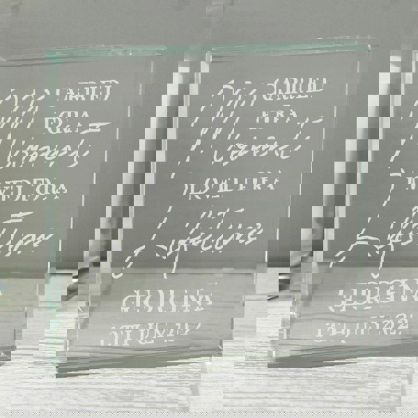 Personalised Memento Company Personalised Carried for a Moment Crystal Token