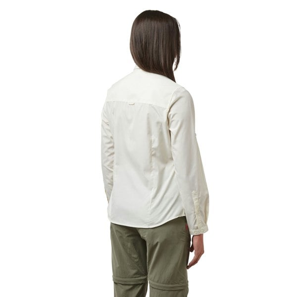 Craghoppers Women's Kiwi II Long-Sleeved Shirt - Sea Salt White