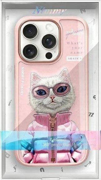 Nimmy Friends Cool & Cute 2.0 Cat Case for iPhone 16 Pro 6.3" Pink - N-KM-iP16-Pro-04