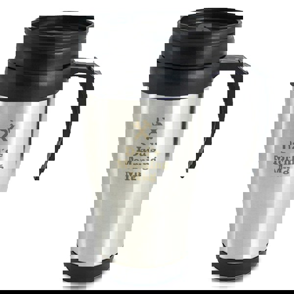 Personalised Memento Company Personalised Man At Work Travel Mug