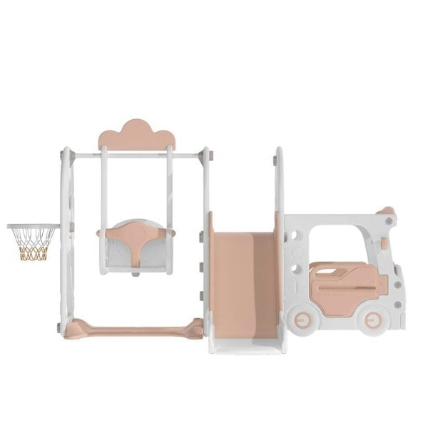 3-in-1 Kids Toddler Swing and Slide Set Climber Playset Swing & Slide Living and Home