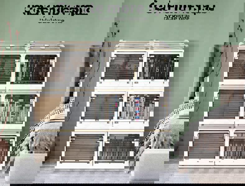 Levede 2x Folding Storage Container Stackable Plastic Clothes Toy Organizer Box