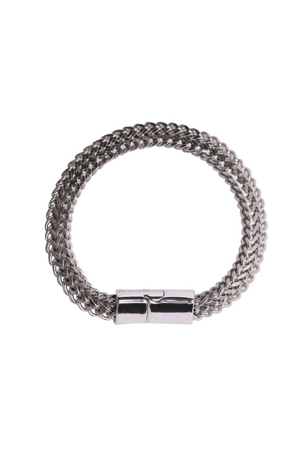 SVNX Double Franco Chain Bracelet in Silver Colour