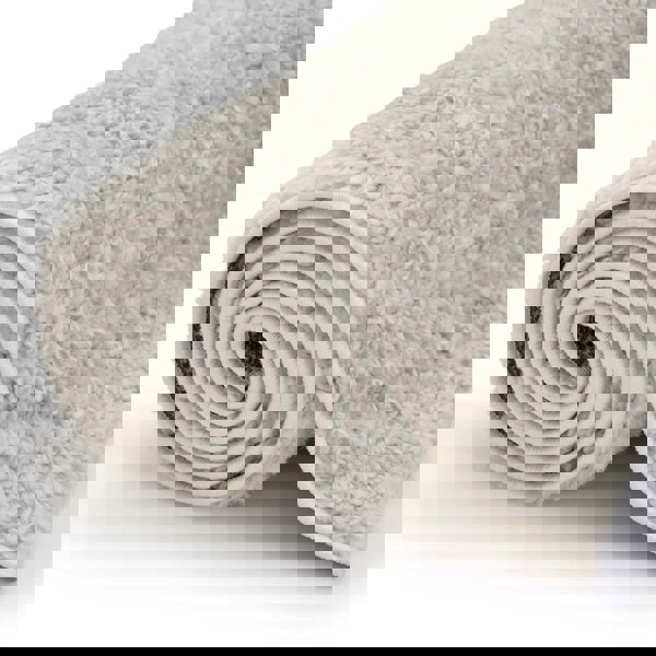 Moodi Shaggy Cream Rug, abstract design, soft underfoot feel | THE RUGS