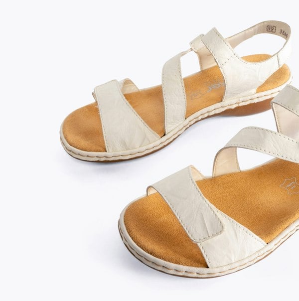 Rieker 659C7-80 Womens Sandals - White