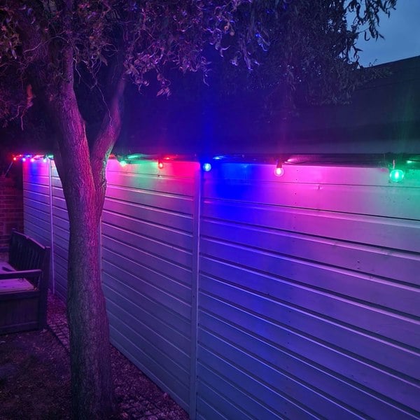 Lighting Legends 26M / 85FT Super Festoon Multi-Colour Festive Outdoor Connectable LED String Lights