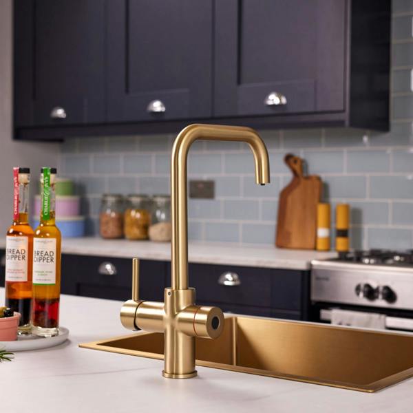 Impromta 3 in 1 Biometric Boiling Water Tap | Brushed Brass Finish