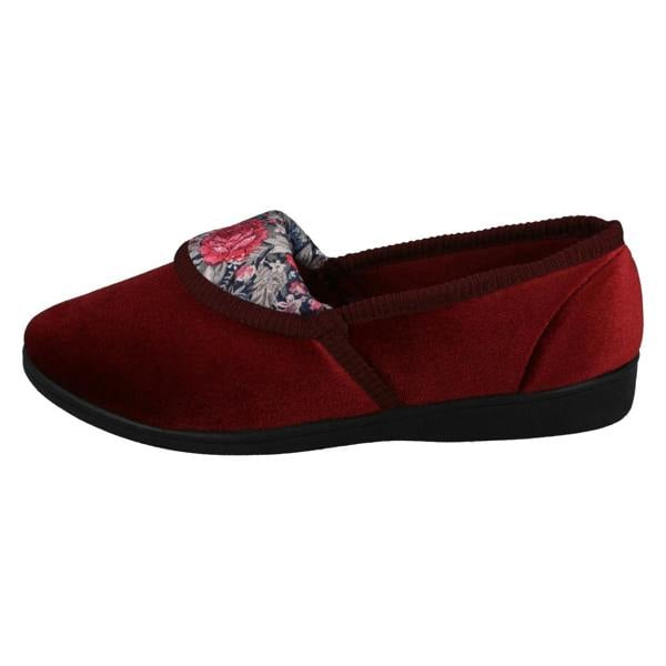 Spot On Ladies Spot On Floral Pattern Slippers