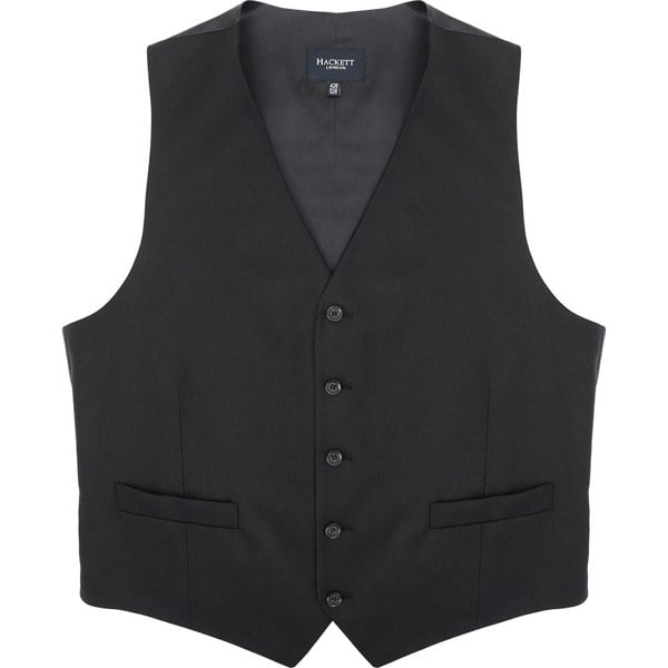 Hackett London Mens Plain Waistcoat OT in Navy