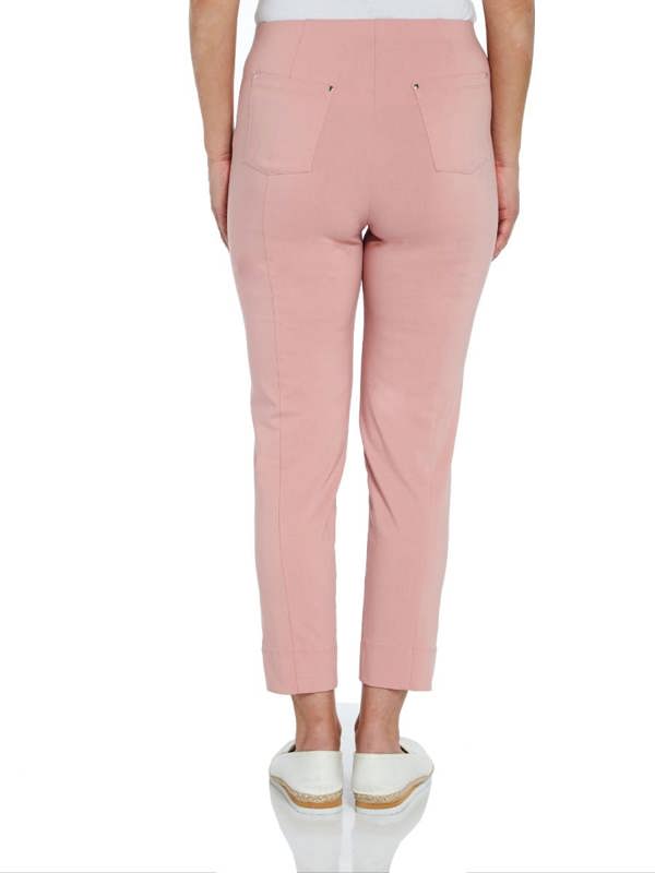 PennyPlain Cropped Bengaline Ankle Grazer Trousers - Dusk