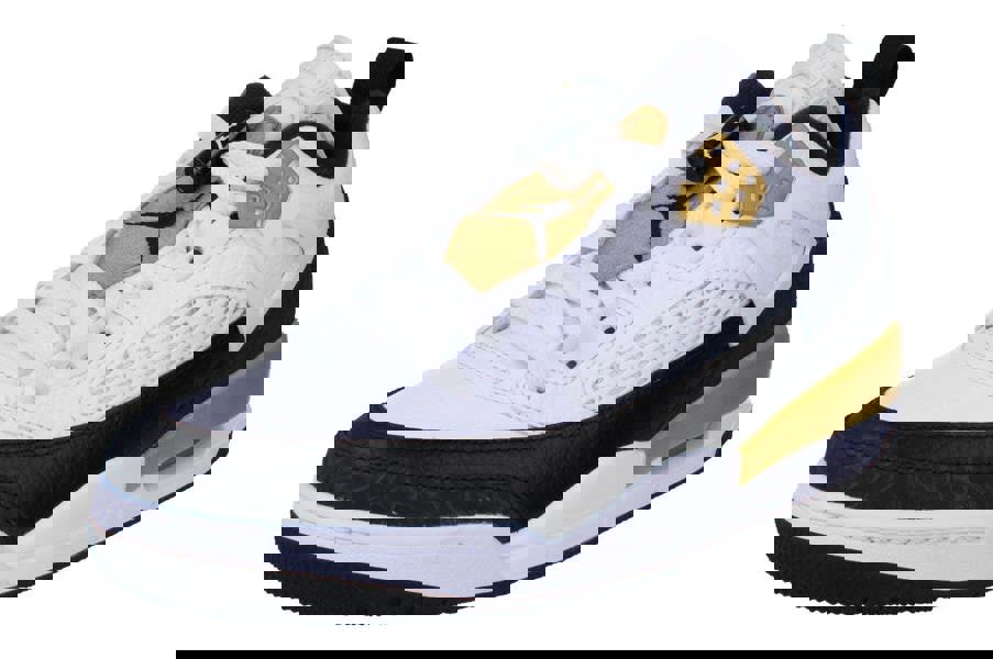 Nike Air Jordan Spizike Low Mens Basketball Trainers Fq1759 Sneakers Shoes  108 - White Black Metallic Gold 108 - Photo 0