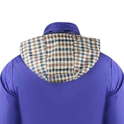 Aquascutum Mens Plain Lightweight Hidden Hood Jacket - Royal Blue