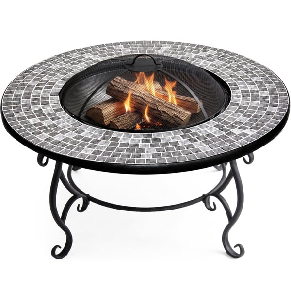 Centurion Supports Fireology GINESSA Sumptuous Garden and Patio Round Heater, Fire Pit, Brazier, Coffee Table, Barbecue and Ice Bucket