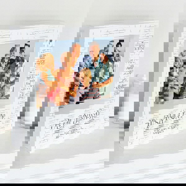 Personalised Memento Company Personalised Family 5x7 Landscape Box Photo Frame