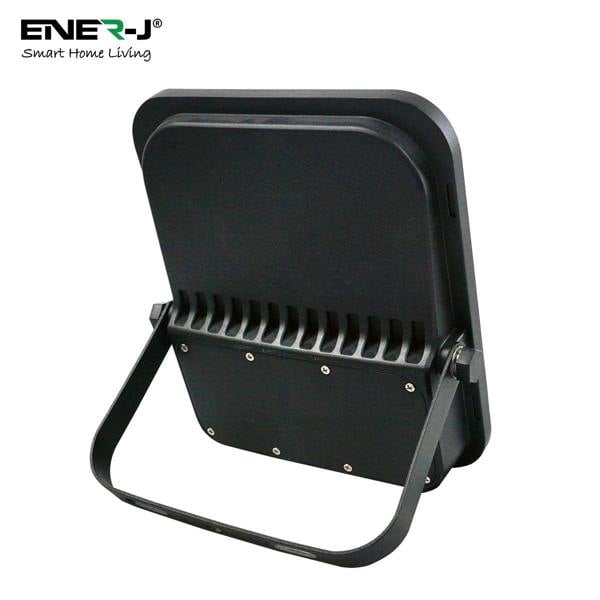 ENER-J 150W LED Floodlights with Solar Panels, 15W Solar Panel, 15AH Battery, 1800 lumens